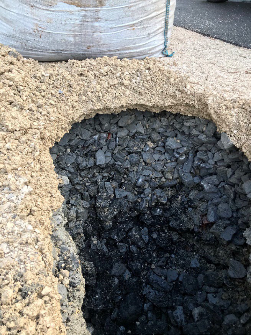 Baumsubtrat der Fosse à Impluvium