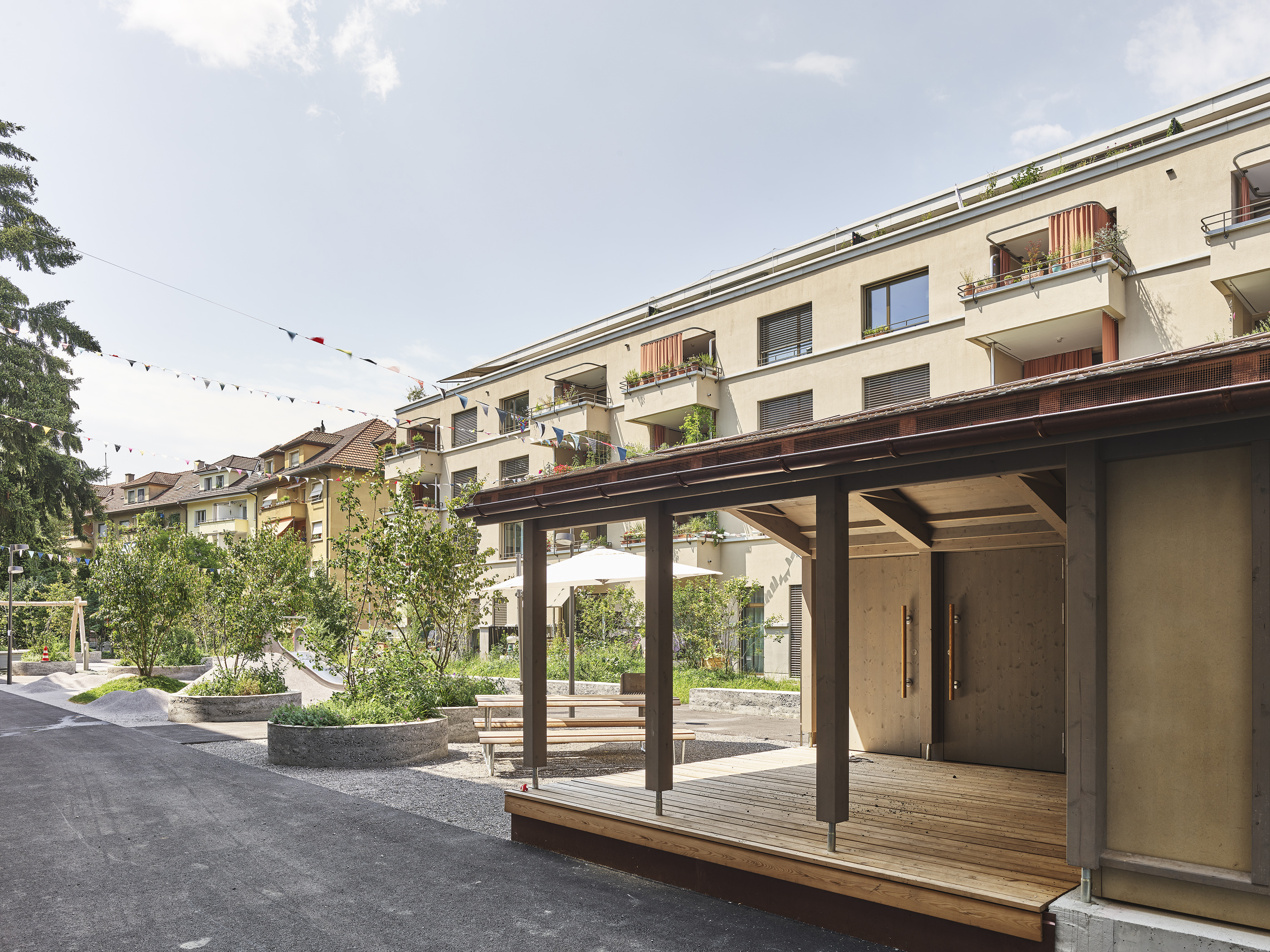 Wohnsiedlung mit Innenhof